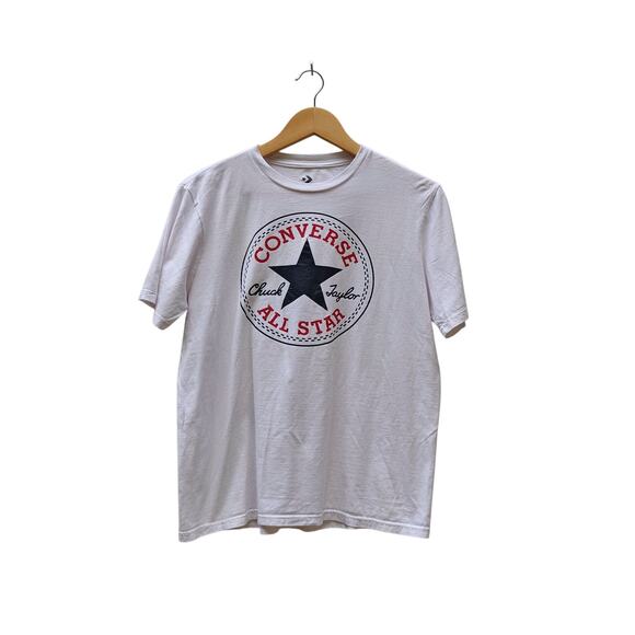 Converse Chuck Taylor All Star Logo Tee White XS Unisex Graphic T-Shirt - Picture 1 of 2